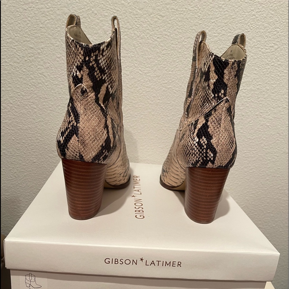 Like New Gibson Latimer Snake Print Booties - image 4